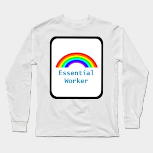 Framed Rainbow Essential Worker Long Sleeve T-Shirt